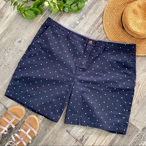 Old Navy Everyday Shorts, Navy Blue Polka Dot